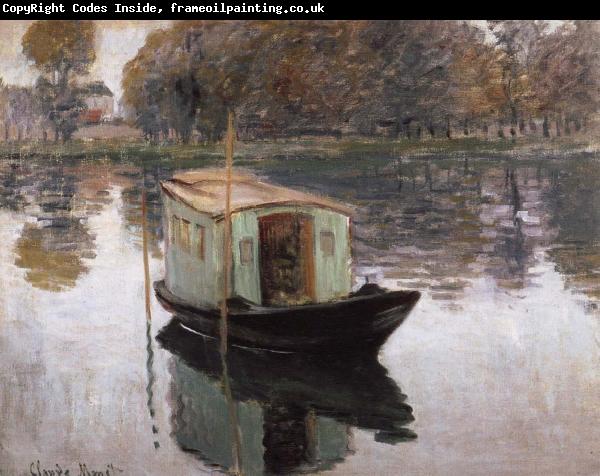 Claude Monet The Studio boat